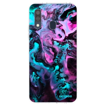 Picasee silikonowe przeźroczyste etui na Samsung Galaxy A40 A405F - Lean