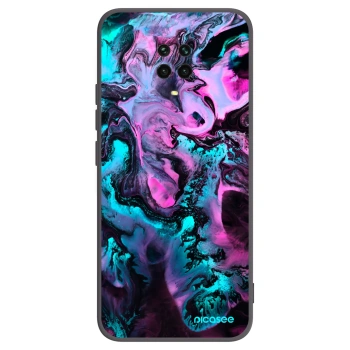 Picasee silikonowe czarne etui na Xiaomi Redmi Note 9S - Lean