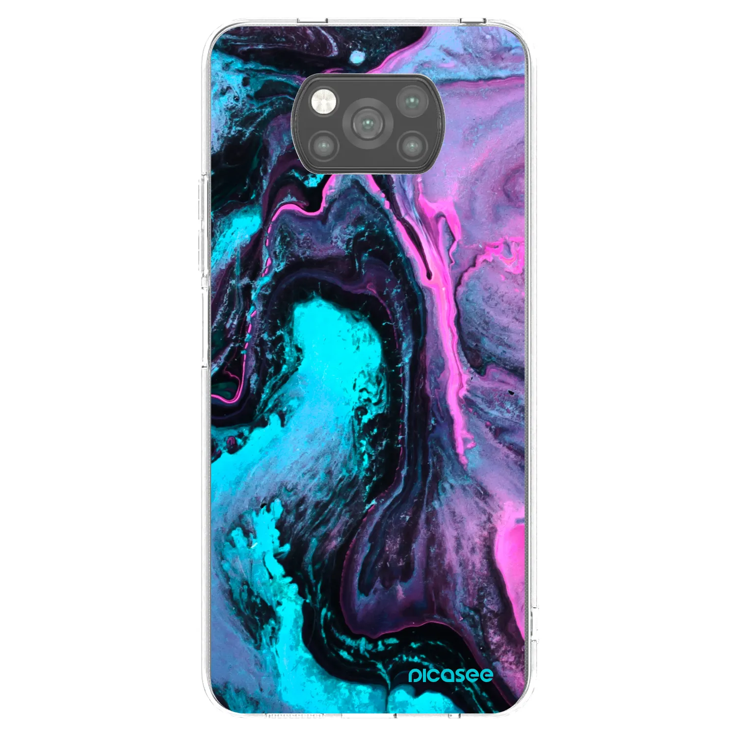 Picasee silikonowe czarne etui na Xiaomi Poco X3 - Lean 2