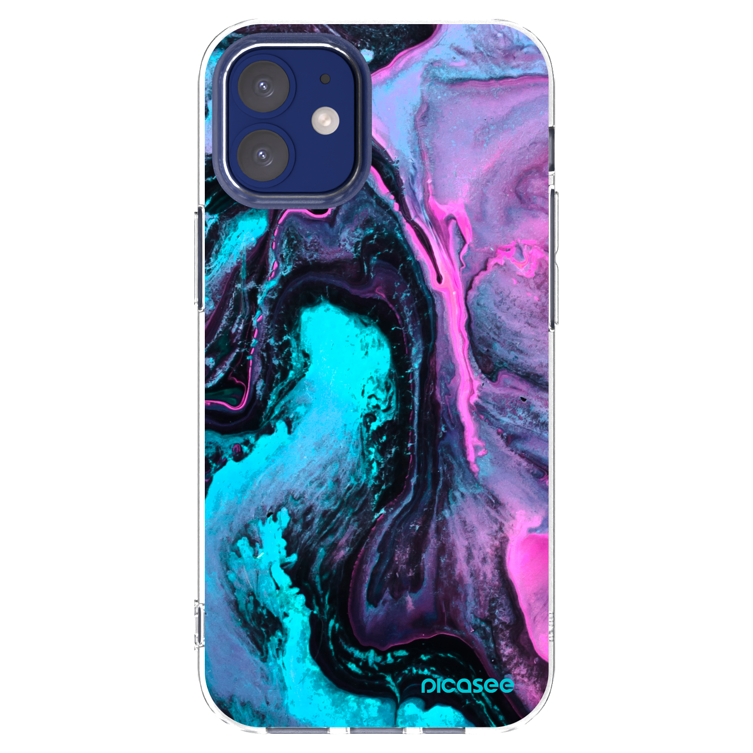 Picasee silikonowe przeźroczyste etui na Apple iPhone 12 mini - Lean 2