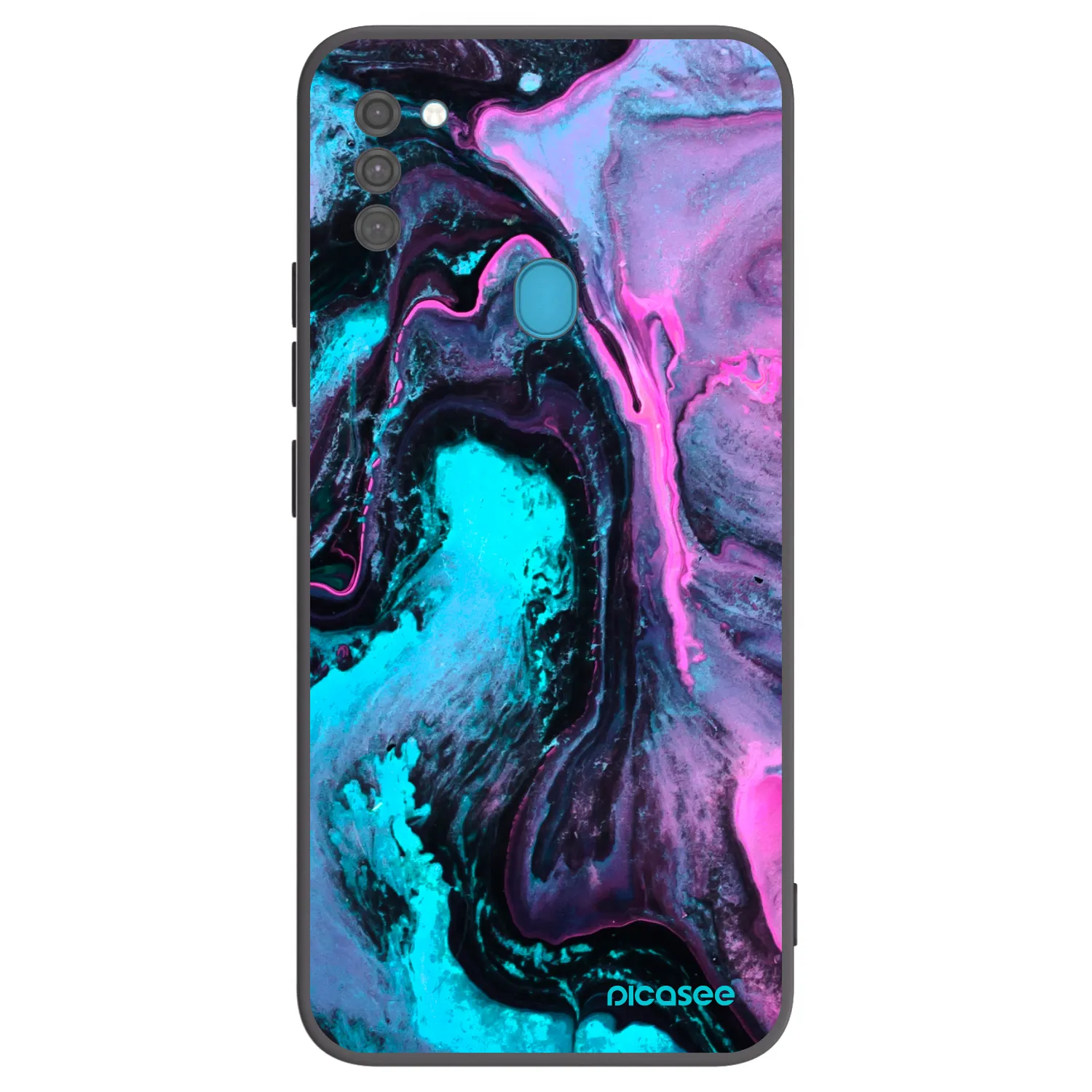 Picasee silikonowe czarne etui na Samsung Galaxy M11 - Lean 2