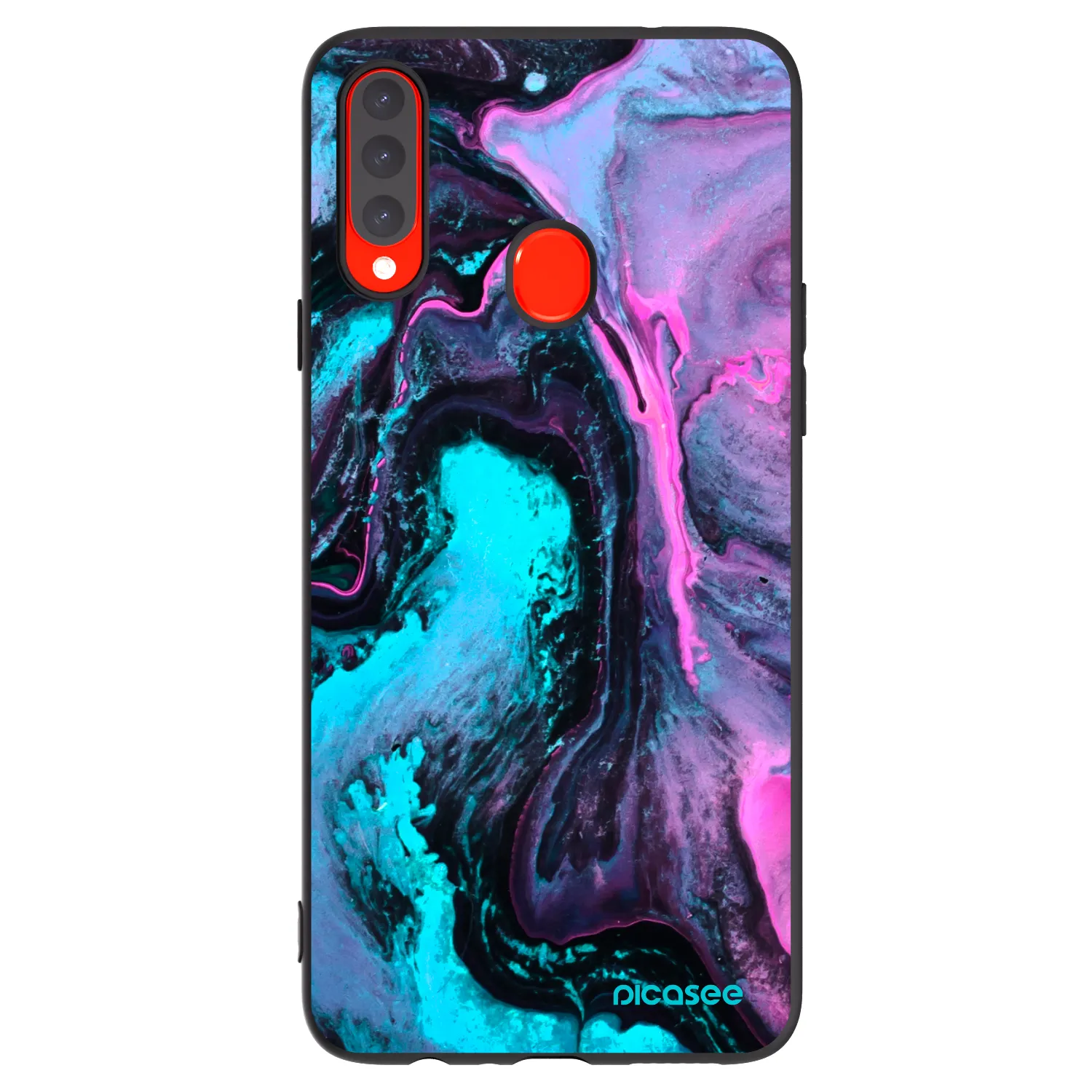 Picasee silikonowe czarne etui na Samsung Galaxy A20s - Lean 2