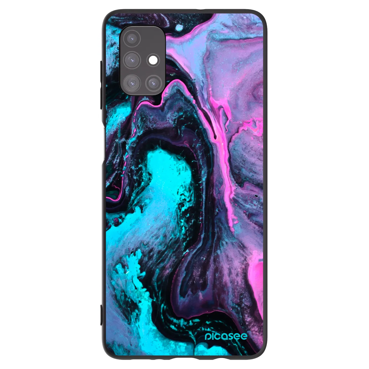 Picasee silikonowe czarne etui na Samsung Galaxy M51 M515F - Lean 2