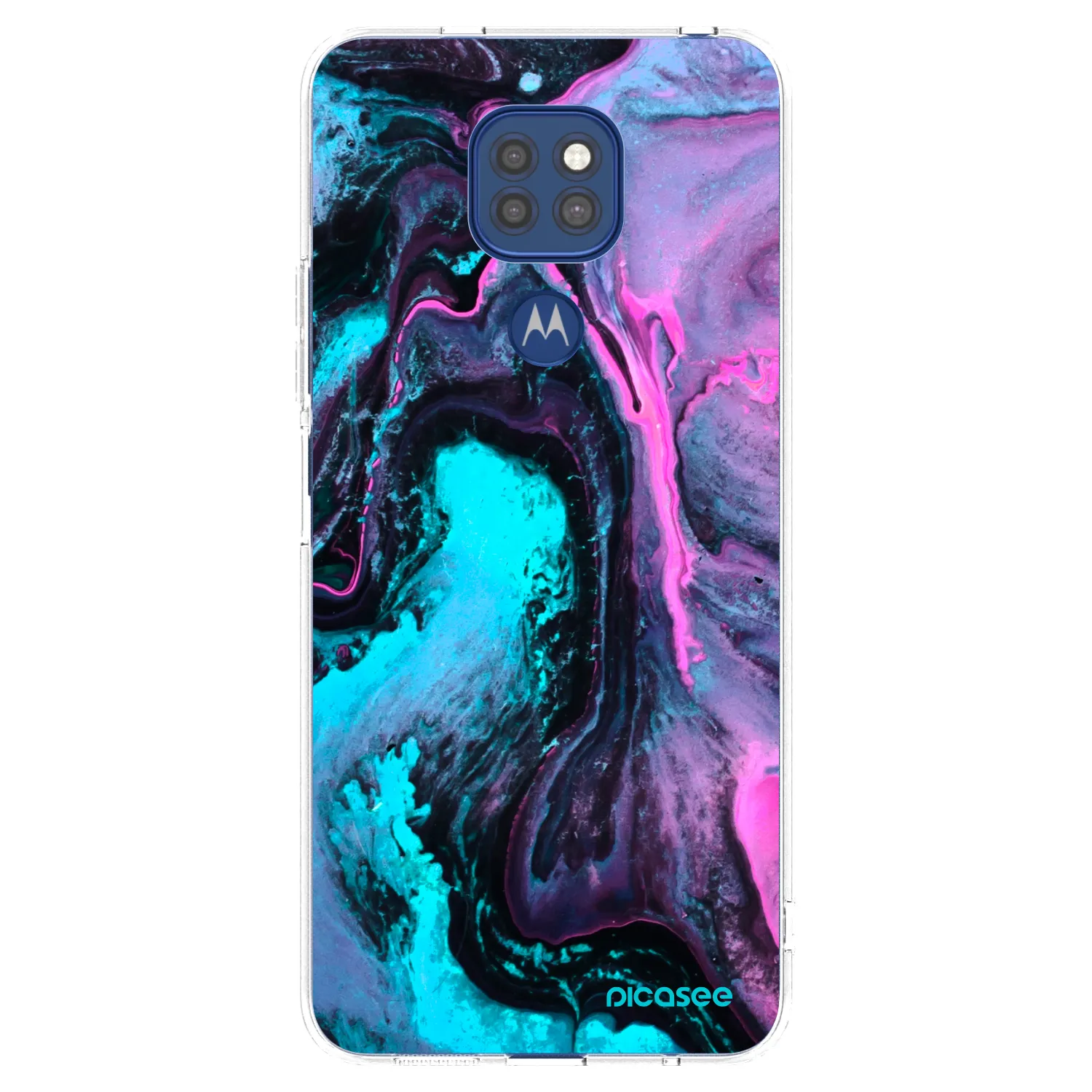 Picasee silikonowe przeźroczyste etui na Motorola Moto G9 Play - Lean 2