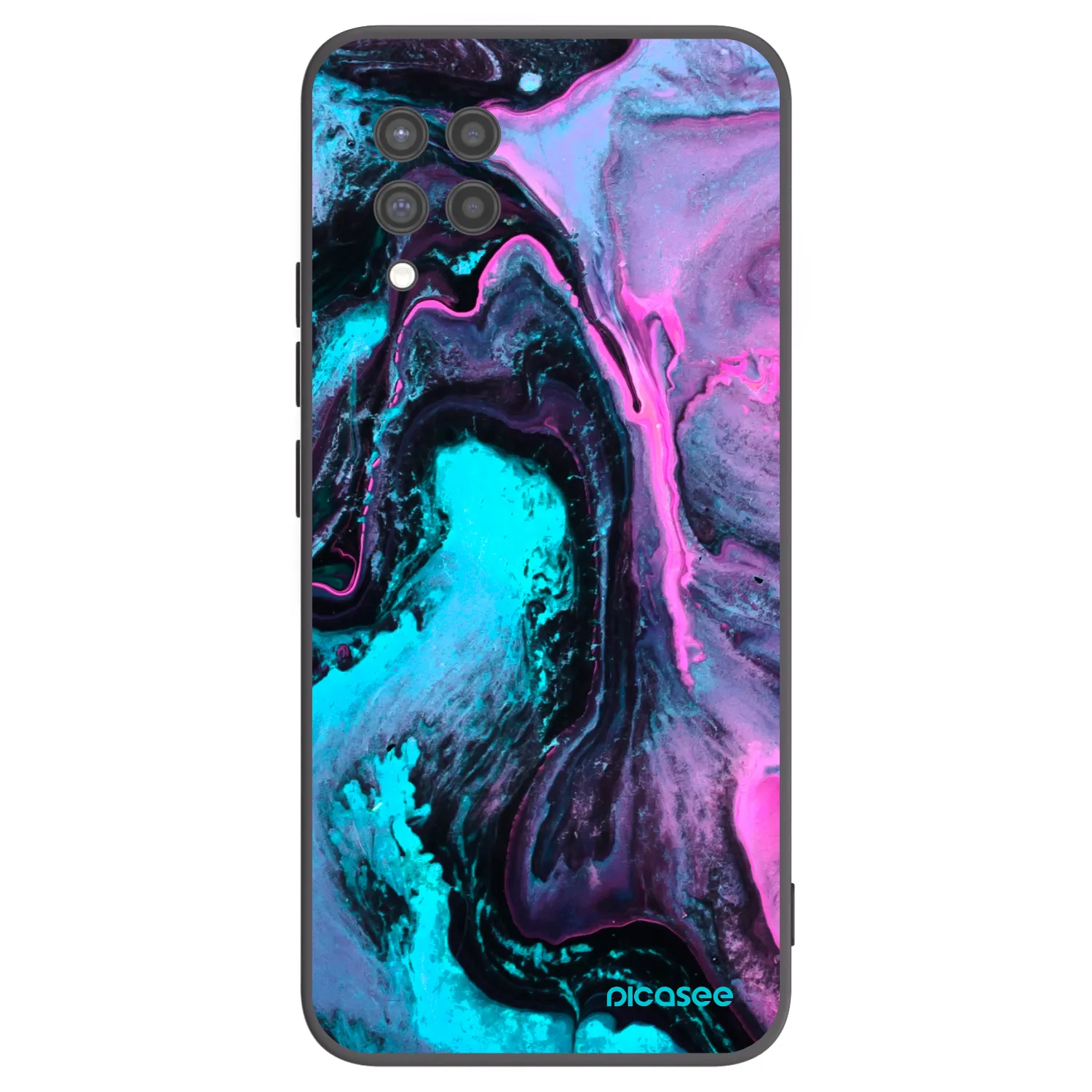 Picasee silikonowe czarne etui na Samsung Galaxy A42 A426B - Lean 2