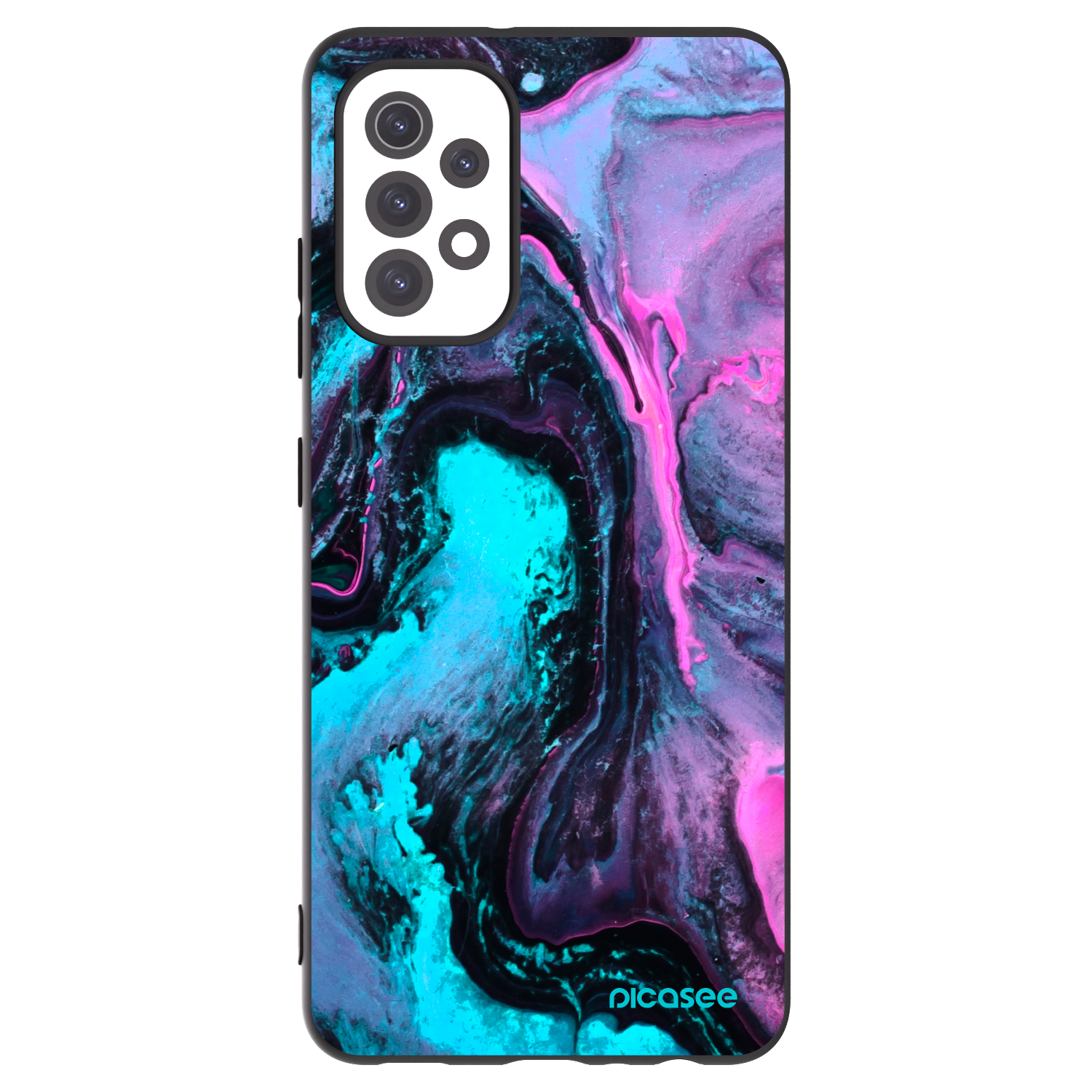 Picasee silikonowe czarne etui na Samsung Galaxy A32 5G A326B - Lean 2