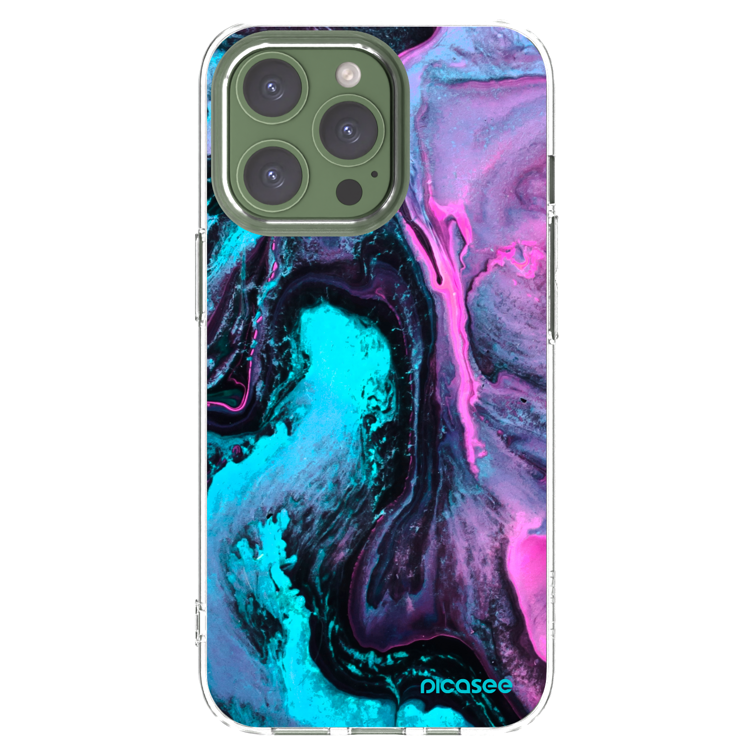 Picasee silikonowe przeźroczyste etui na Apple iPhone 13 Pro - Lean 2