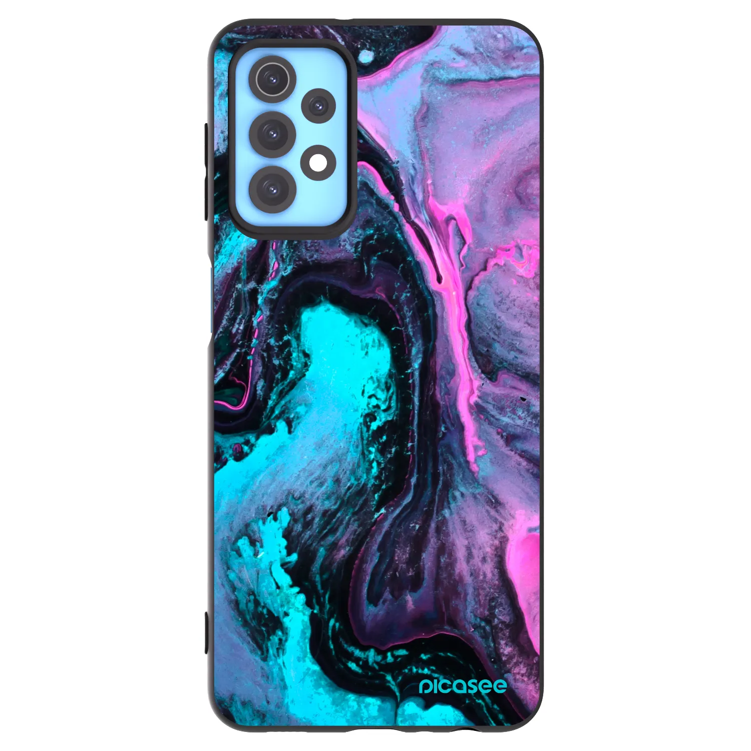 Picasee silikonowe czarne etui na Samsung Galaxy A32 4G SM-A325F - Lean 2