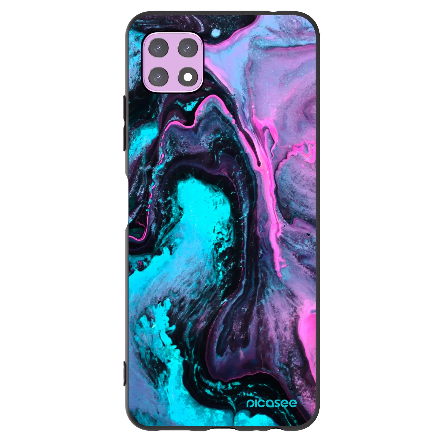 Picasee silikonowe czarne etui na Samsung Galaxy A22 A226B 5G - Lean 2