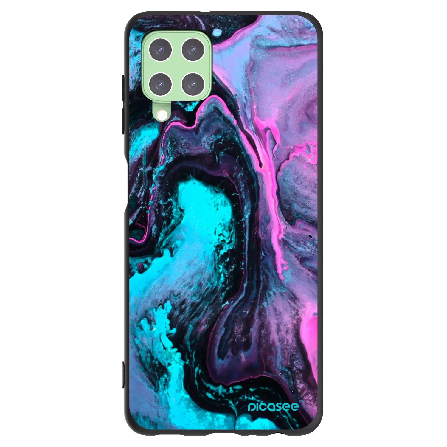 Picasee silikonowe czarne etui na Samsung Galaxy A22 A225F 4G - Lean 2