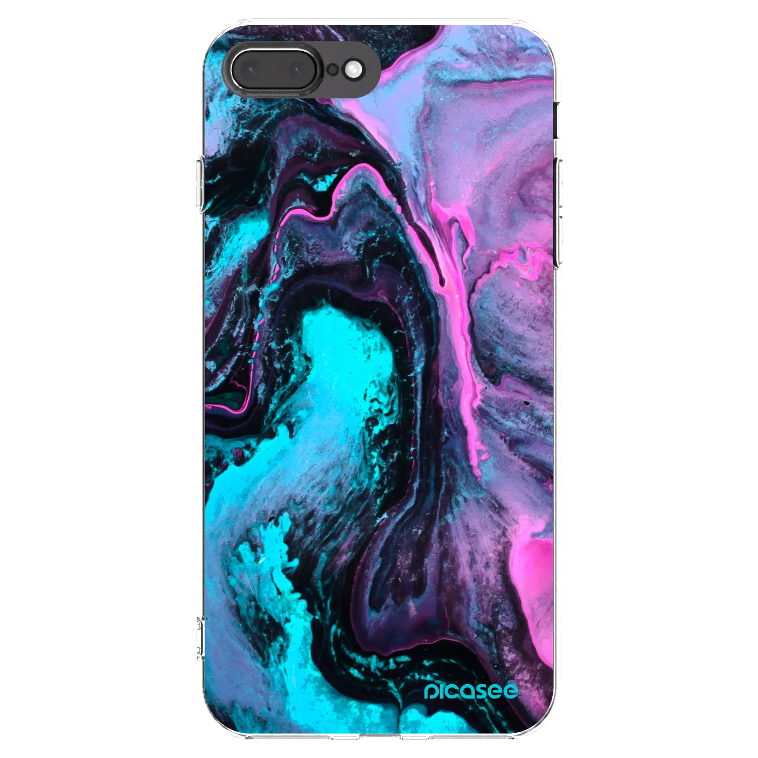 Picasee silikonowe przeźroczyste etui na Apple iPhone 8 Plus - Lean 2