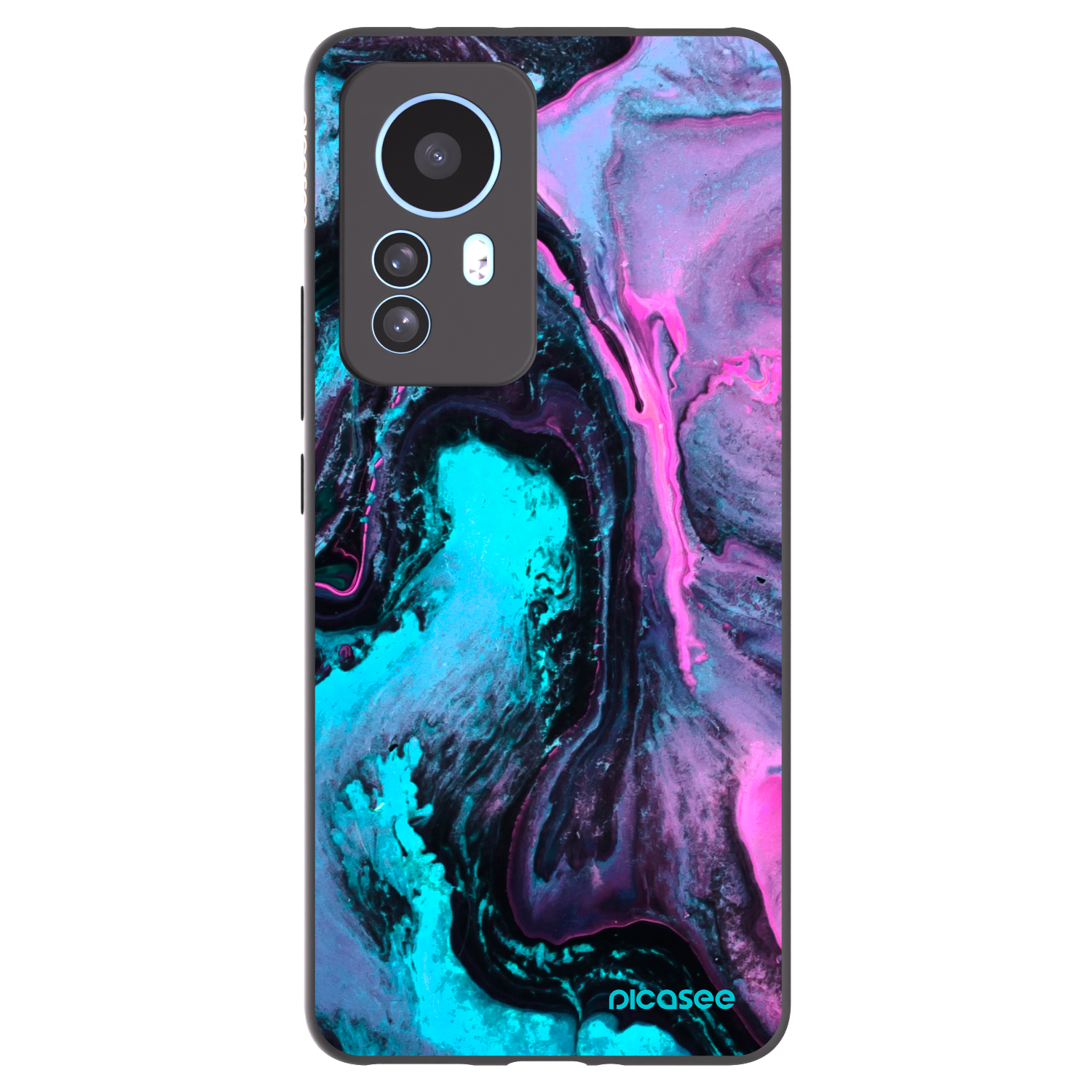 Picasee silikonowe czarne etui na Xiaomi 12T Pro - Lean 2