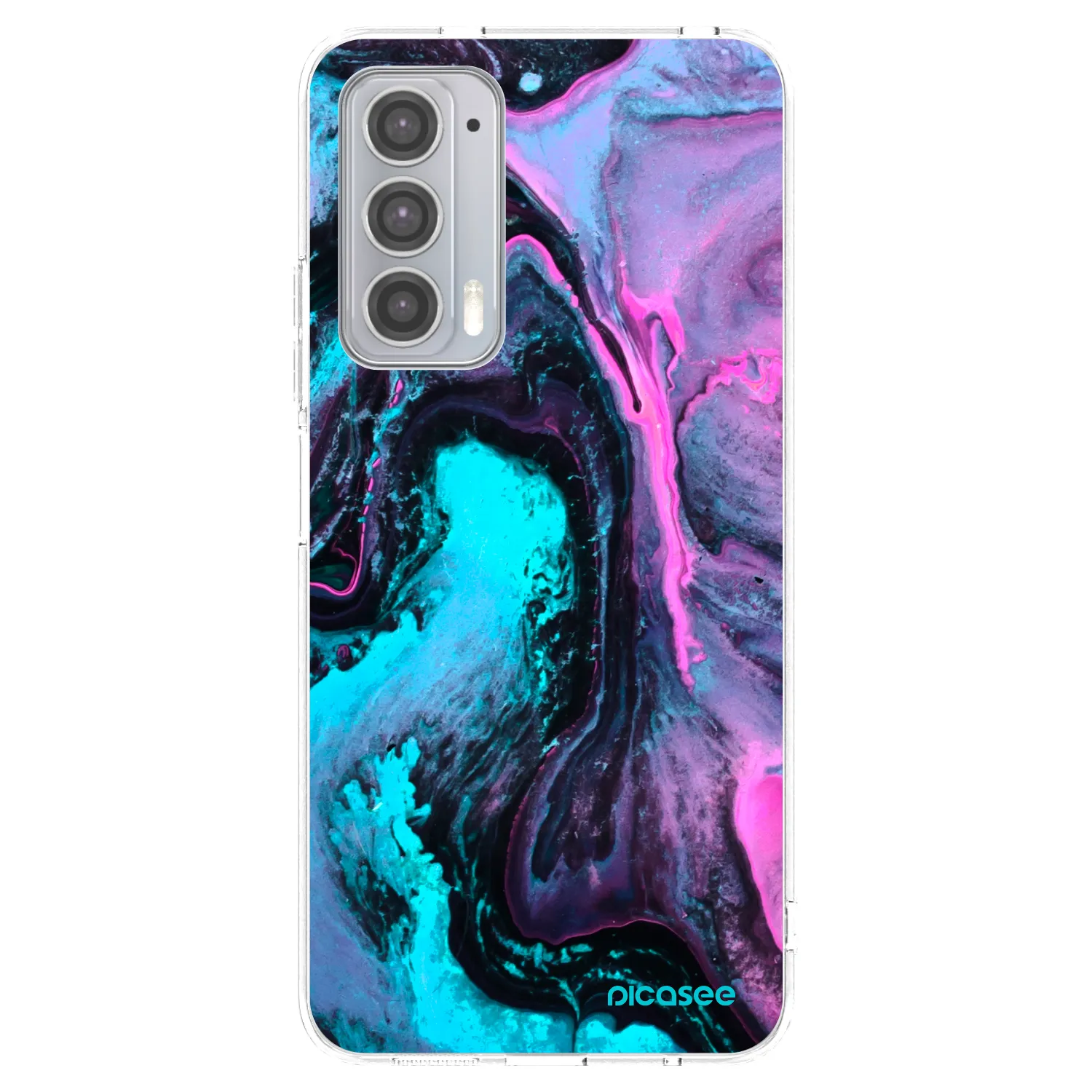 Picasee silikonowe przeźroczyste etui na Motorola Edge 20 - Lean 2