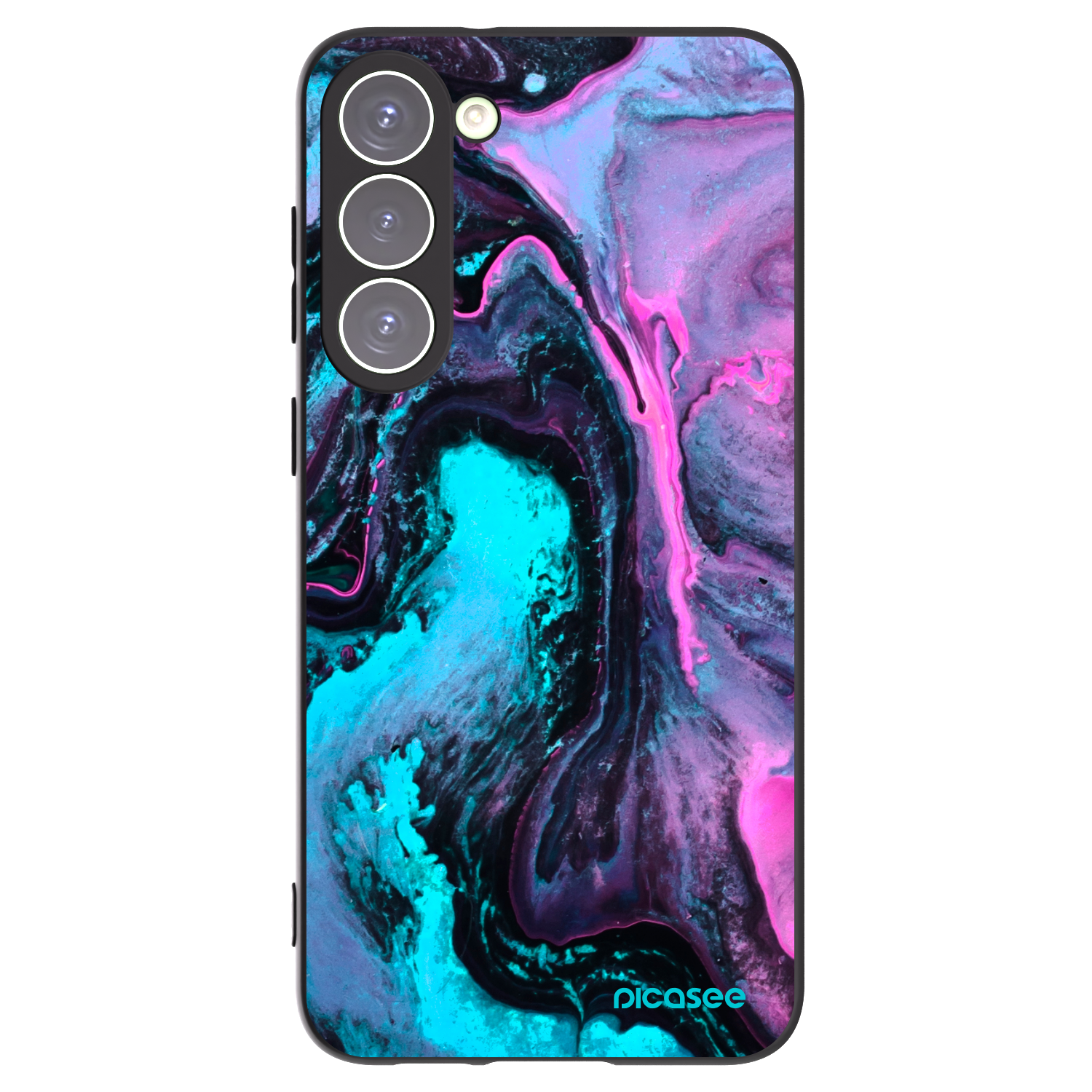 Picasee silikonowe czarne etui na Samsung Galaxy S23+ 5G - Lean 2