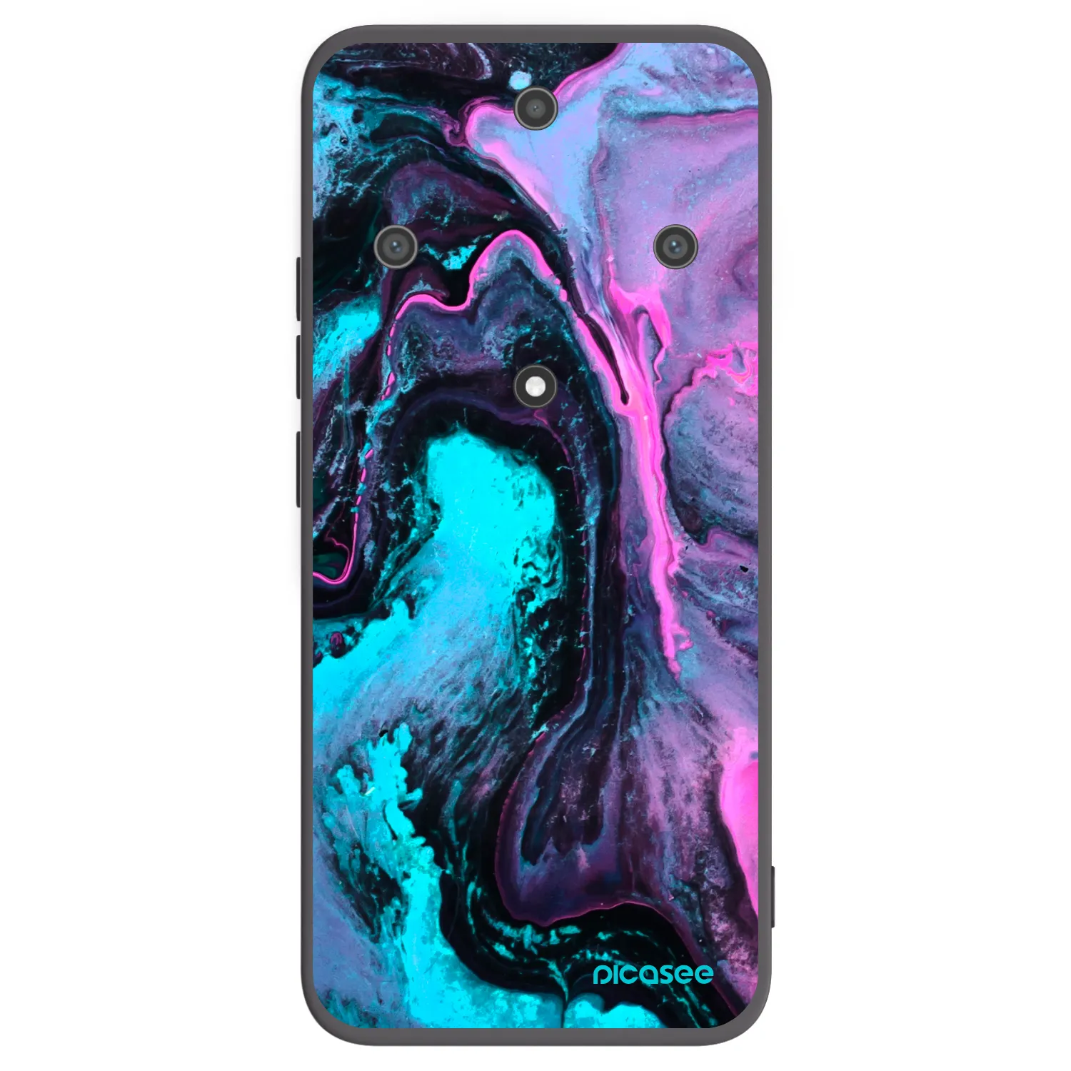 Picasee silikonowe czarne etui na Honor Magic5 Lite 5G - Lean 2