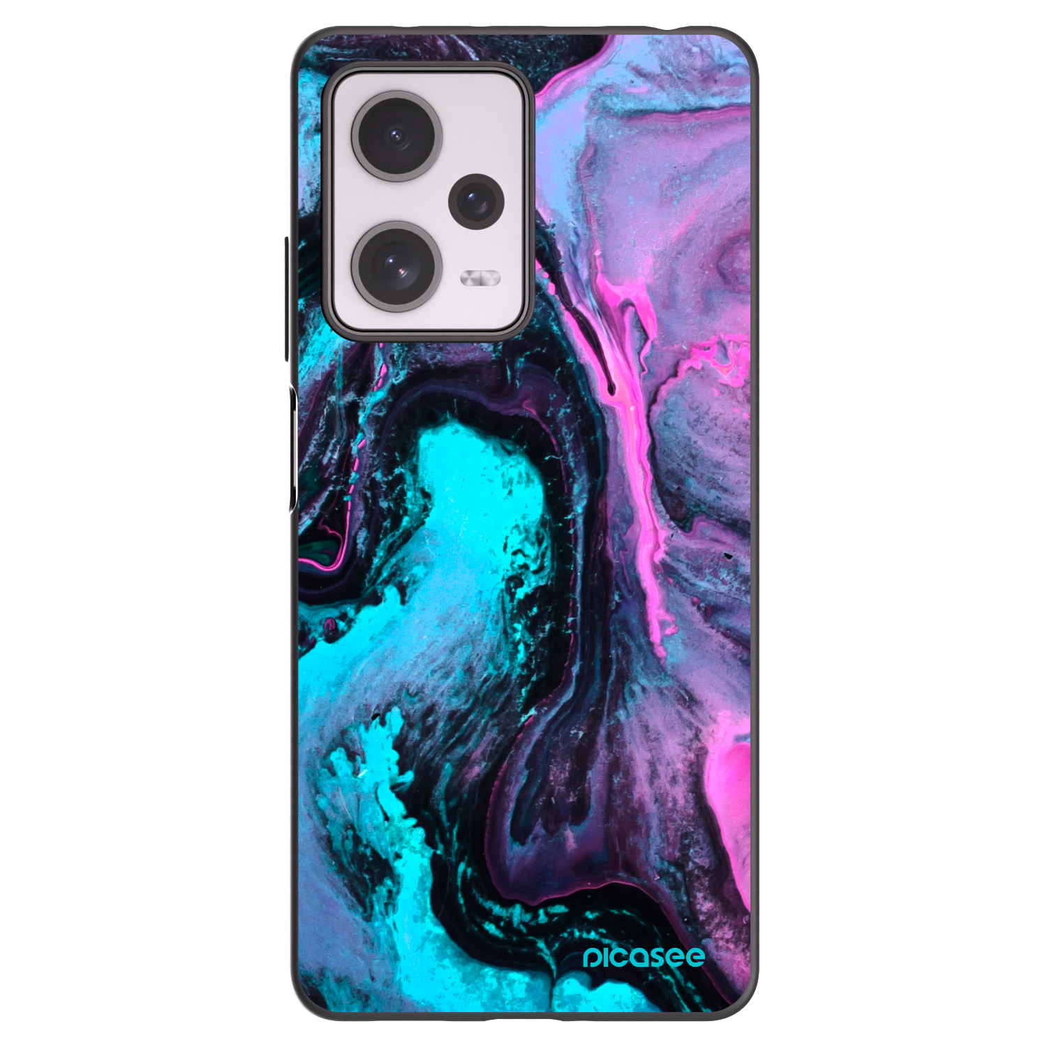 Picasee silikonowe czarne etui na Xiaomi Redmi Note 12 Pro+ 5G - Lean 2