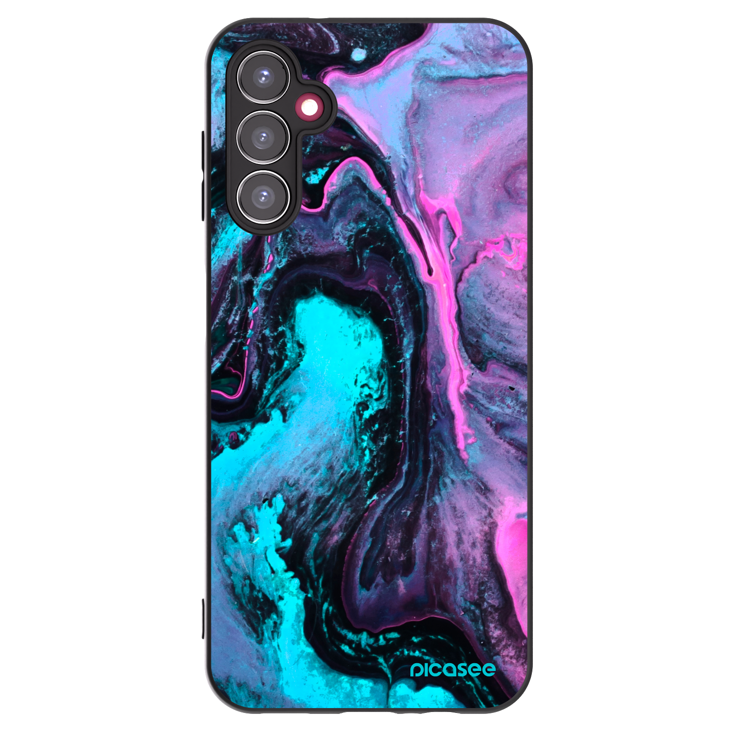 Picasee silikonowe czarne etui na Samsung Galaxy A14 5G A146P - Lean 2