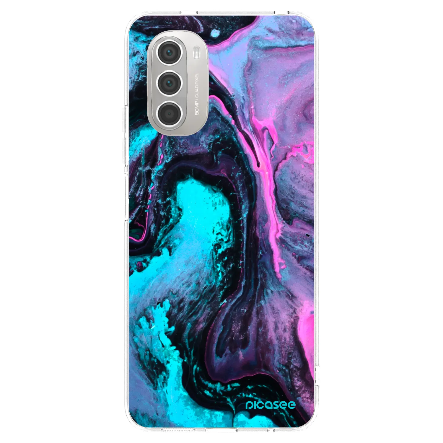 Picasee silikonowe przeźroczyste etui na Motorola Moto G51 - Lean 2