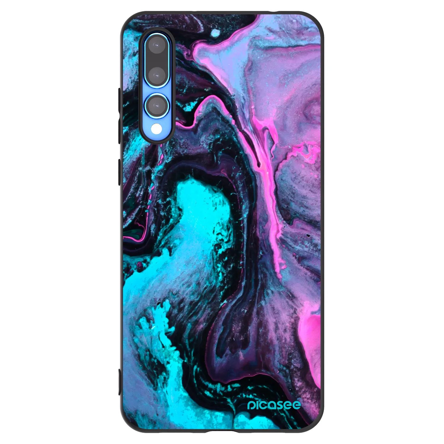 Picasee silikonowe czarne etui na Huawei P20 Pro - Lean 2