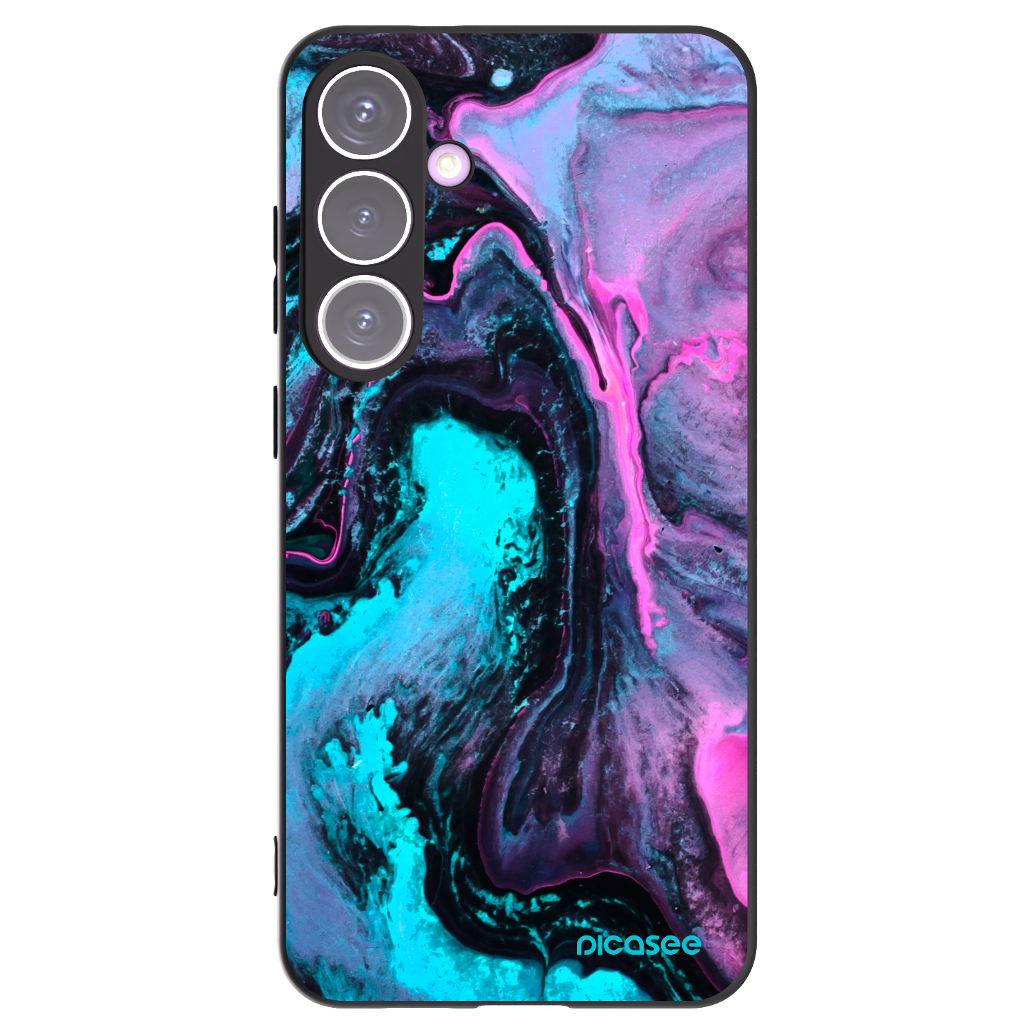 Picasee silikonowe czarne etui na Samsung Galaxy S24+ S926B 5G - Lean 2