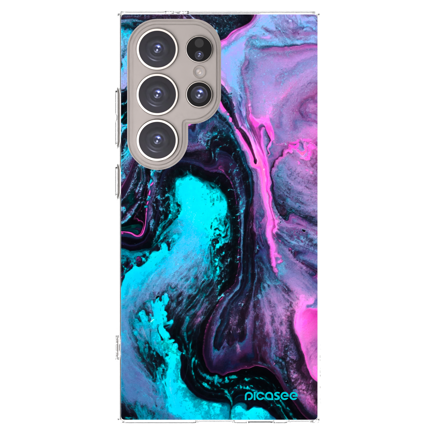 Picasee silikonowe przeźroczyste etui na Samsung Galaxy S24 Ultra S928B 5G - Lean 2