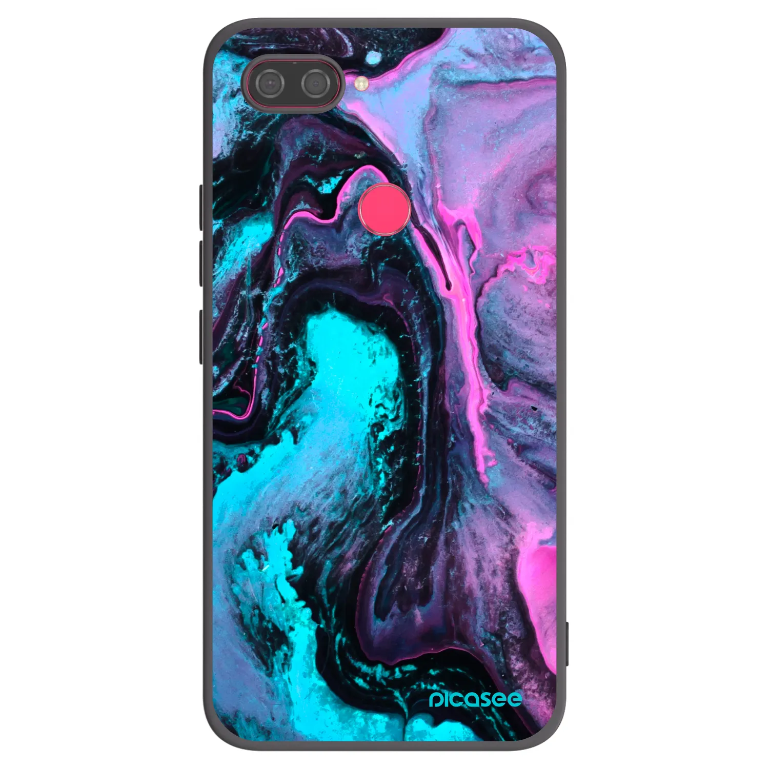 Picasee silikonowe czarne etui na Xiaomi Mi 8 Lite - Lean 2