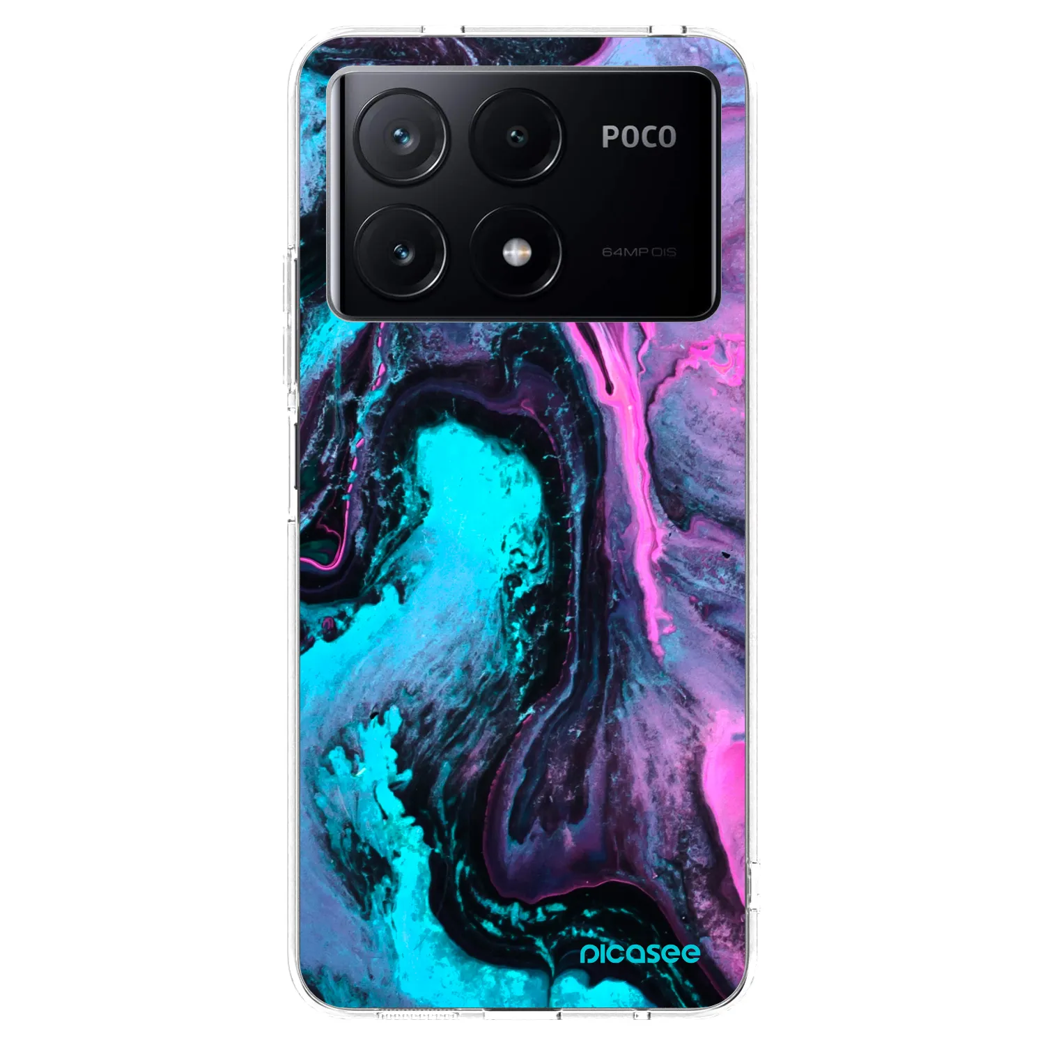 Picasee silikonowe przeźroczyste etui na Xiaomi Poco X6 Pro - Lean 2