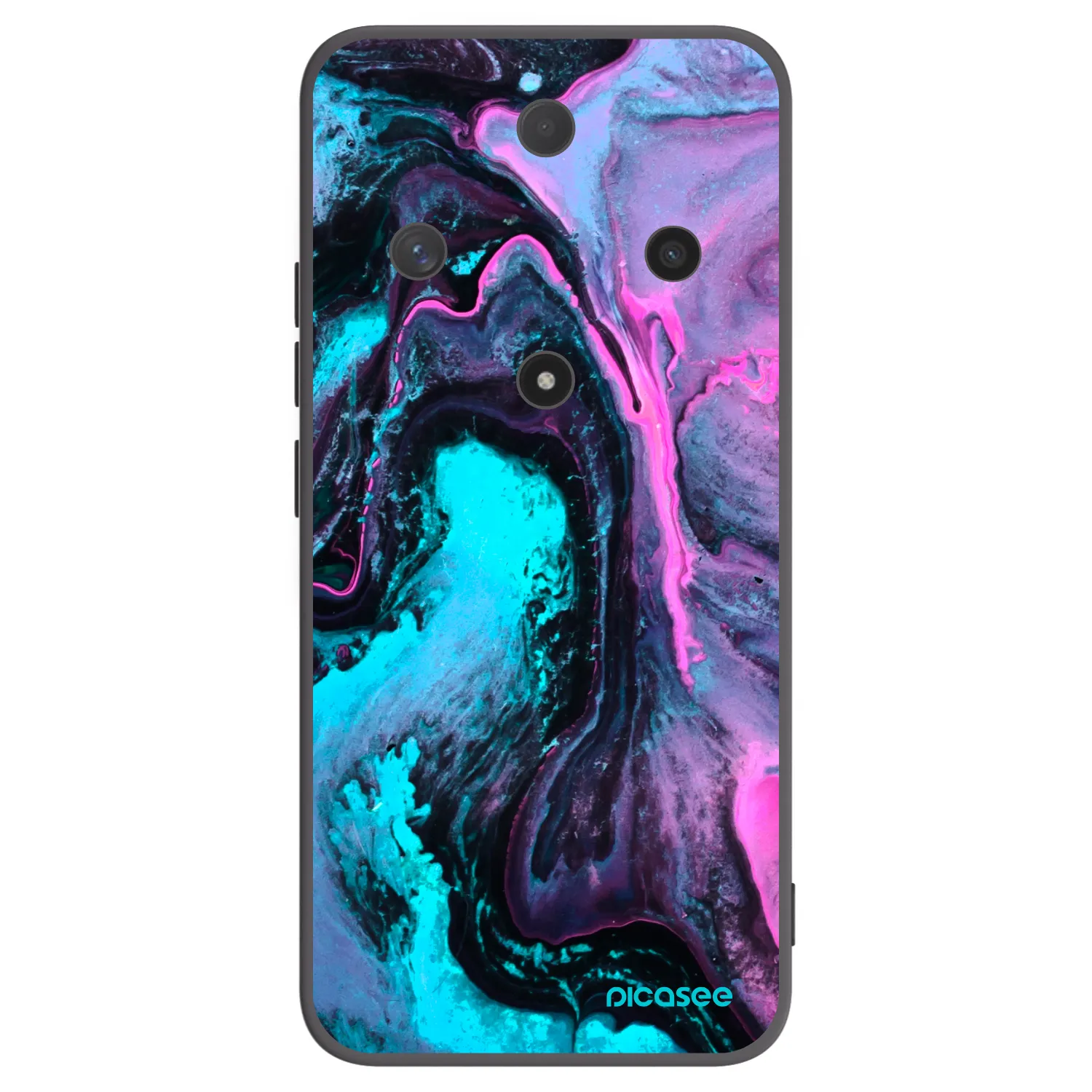 Picasee silikonowe czarne etui na Honor Magic6 Lite 5G - Lean 2