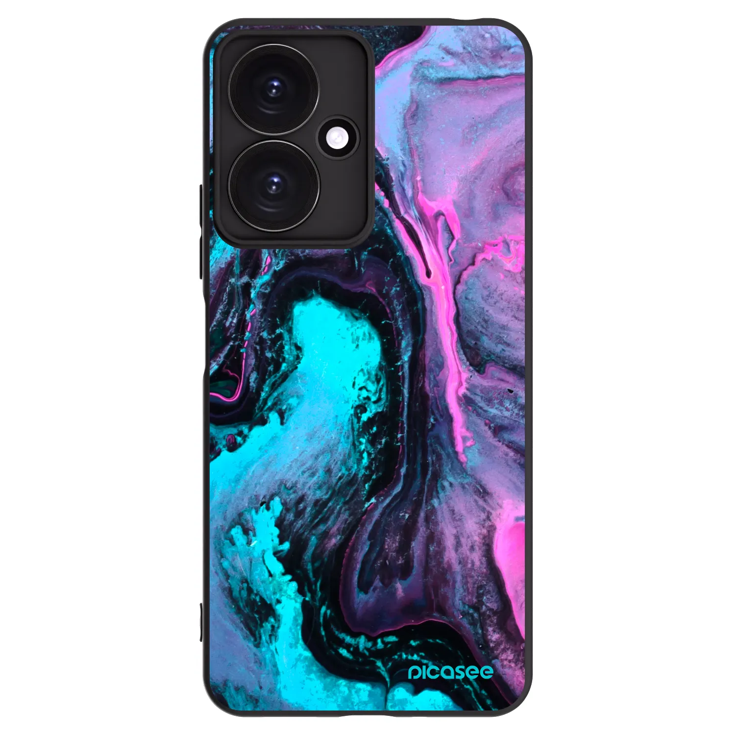 Picasee silikonowe czarne etui na Xiaomi Redmi 13C 5G - Lean 2