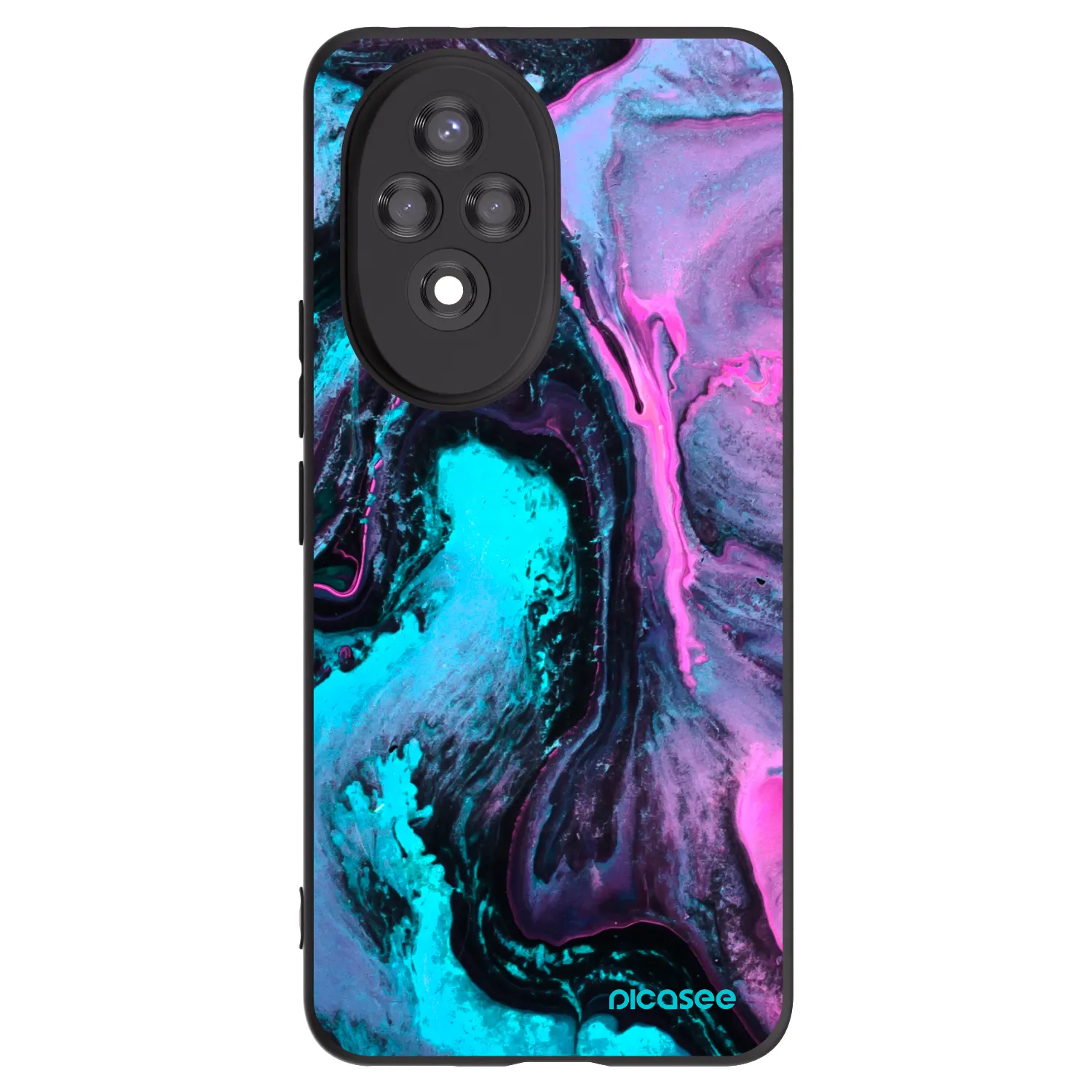 Picasee silikonowe czarne etui na Honor 200 Pro 5G - Lean 2