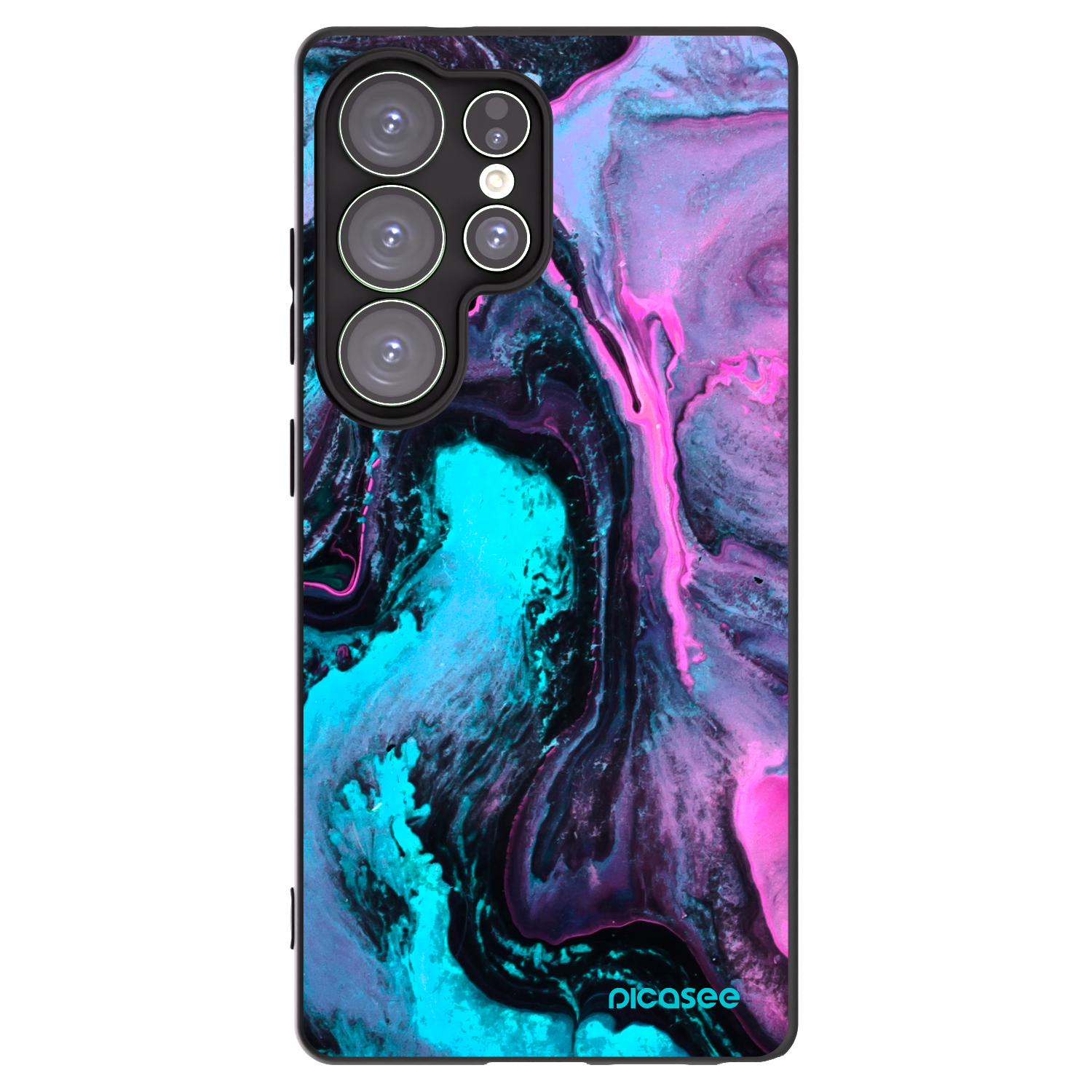 Picasee silikonowe czarne etui na Samsung Galaxy S25 Ultra 5G - Lean 2
