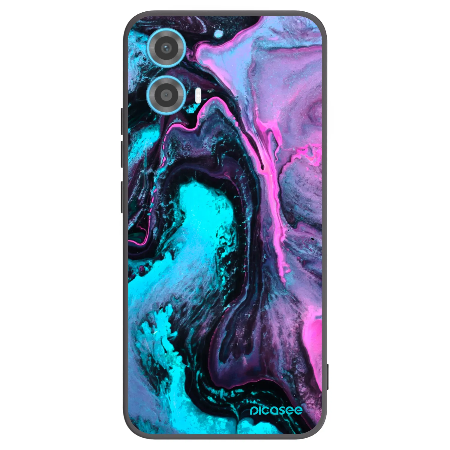 Picasee silikonowe czarne etui na Motorola Moto G34 5G - Lean 2