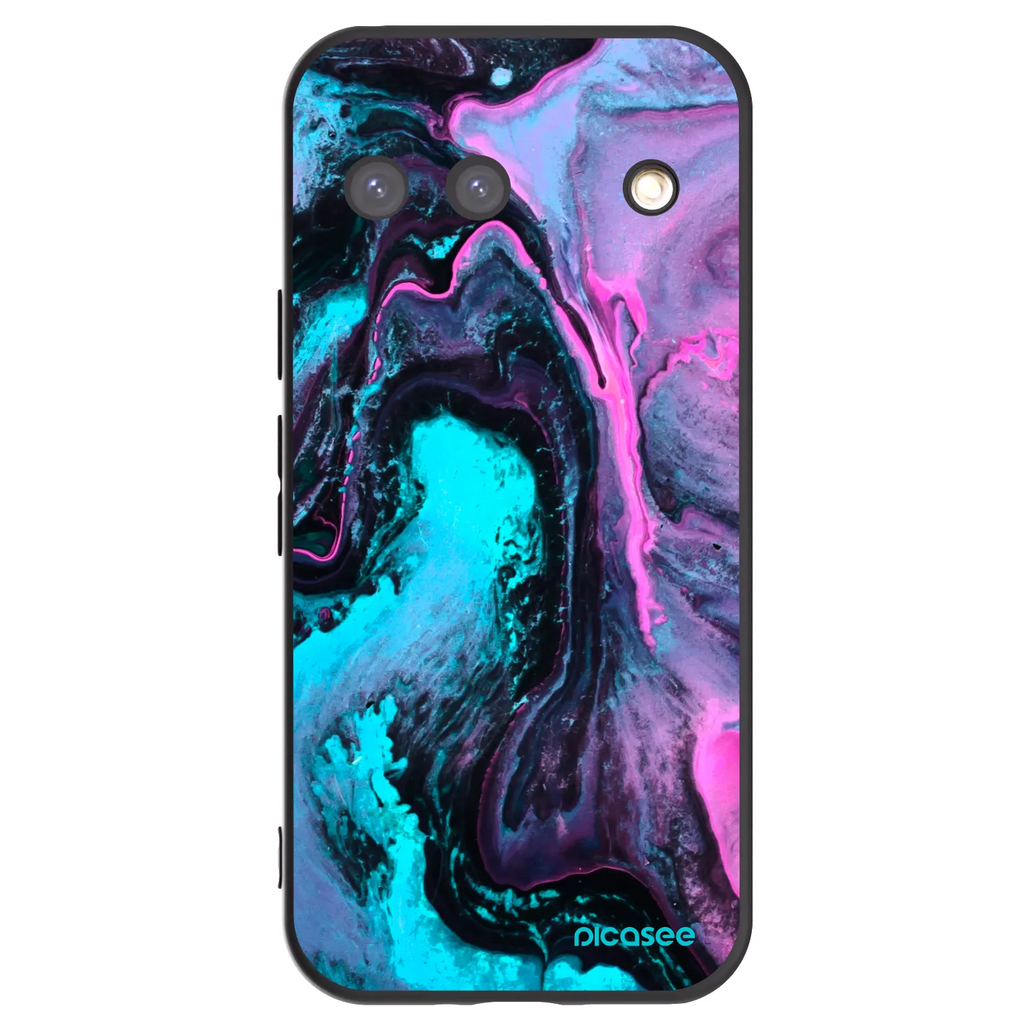 Picasee silikonowe czarne etui na Google Pixel 9 - Lean 2