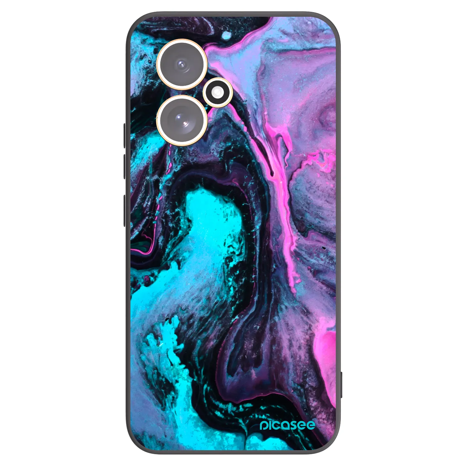 Picasee silikonowe czarne etui na Honor 400 5G - Lean 2