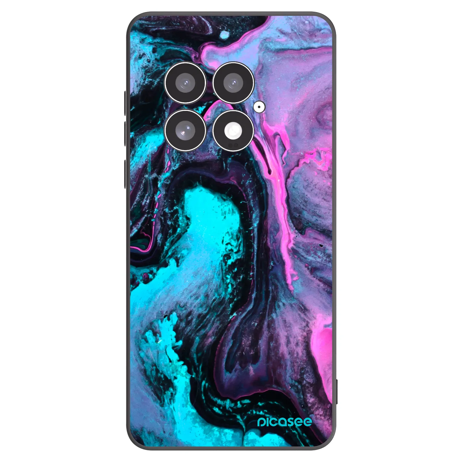 Picasee silikonowe czarne etui na OnePlus 13 5G - Lean 2