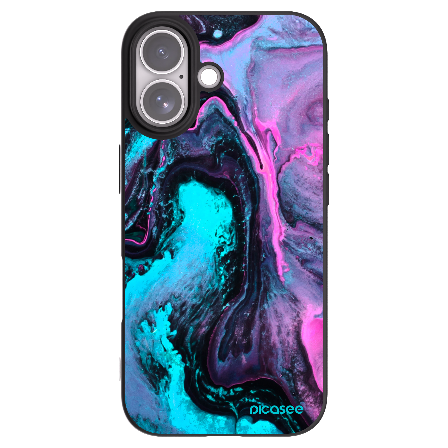 Picasee silikonowe czarne etui na Apple iPhone 17 - Lean 2