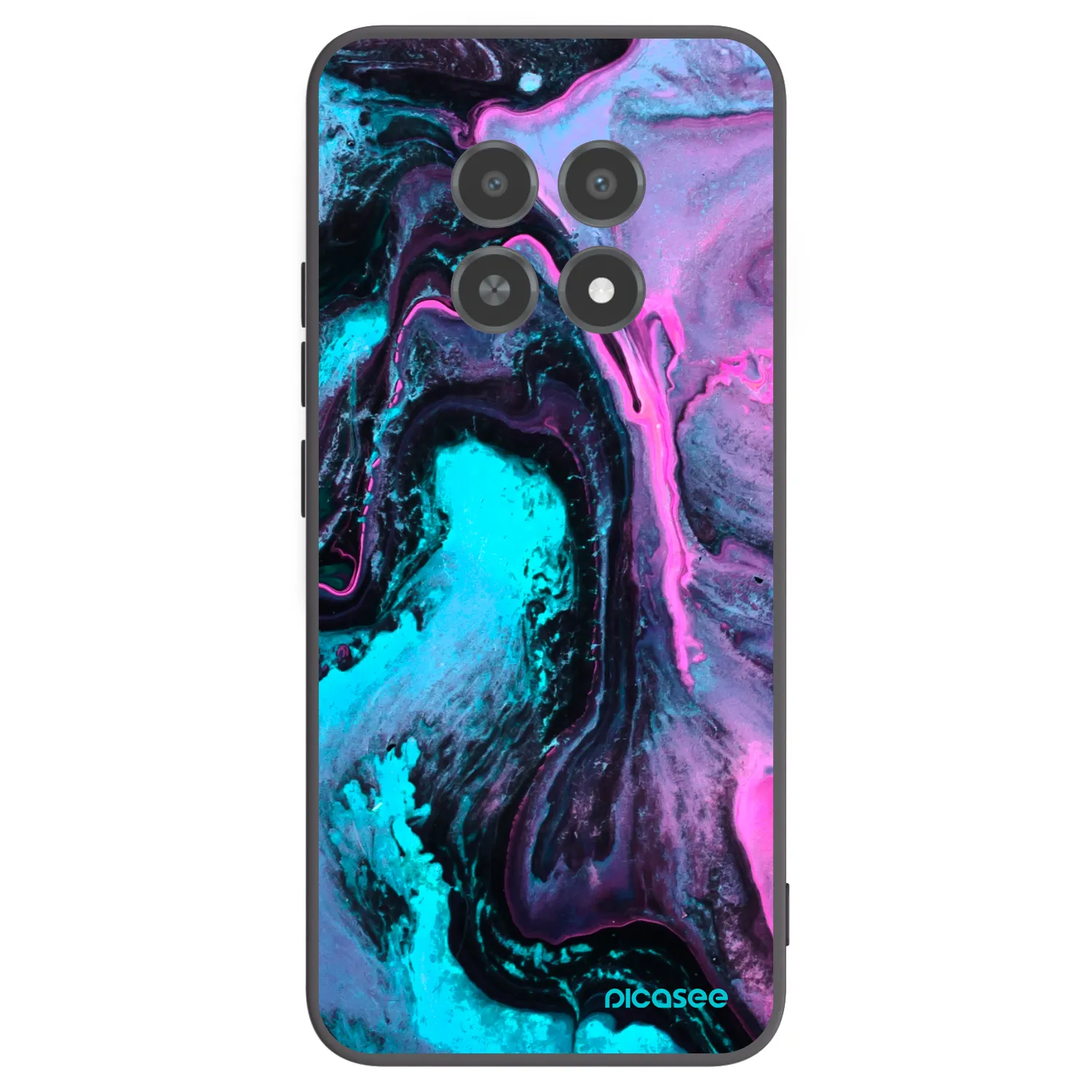 Picasee silikonowe czarne etui na Realme 12X - Lean 2