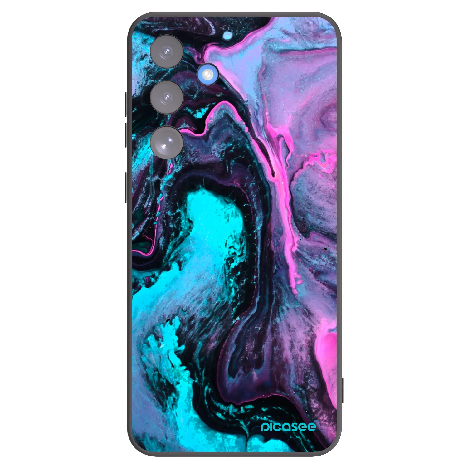 Picasee silikonowe czarne etui na Samsung Galaxy S25 FE 5G - Lean 2