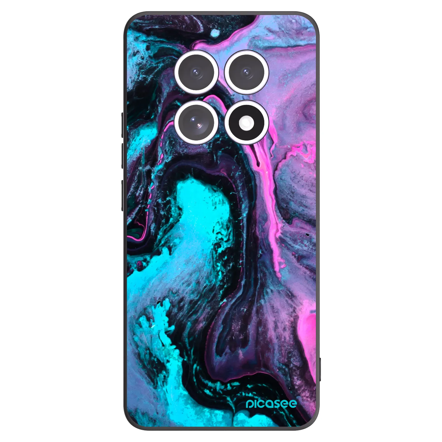 Picasee silikonowe czarne etui na Xiaomi Redmi Note 15 4G - Lean 2