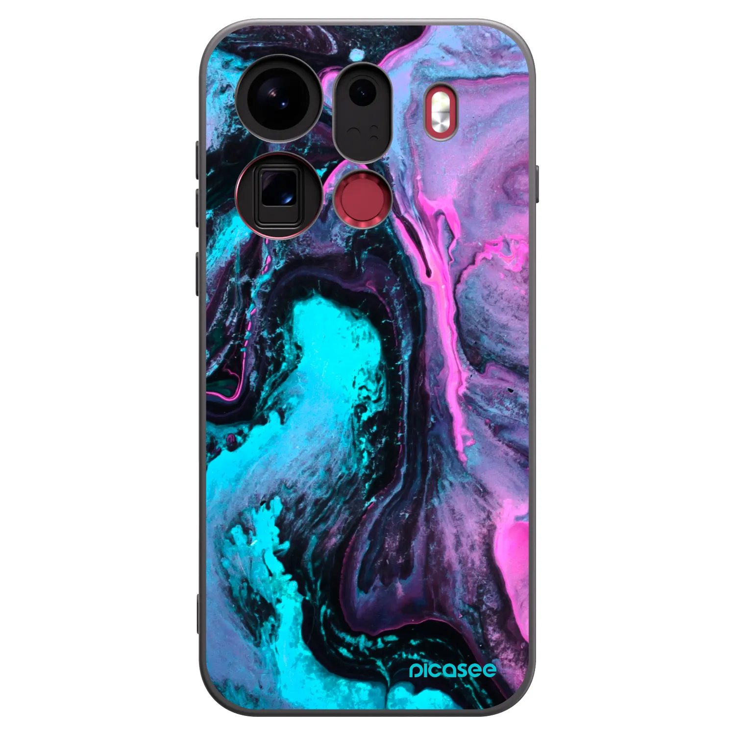 Picasee silikonowe czarne etui na OPPO Find X9 Pro - Lean 2