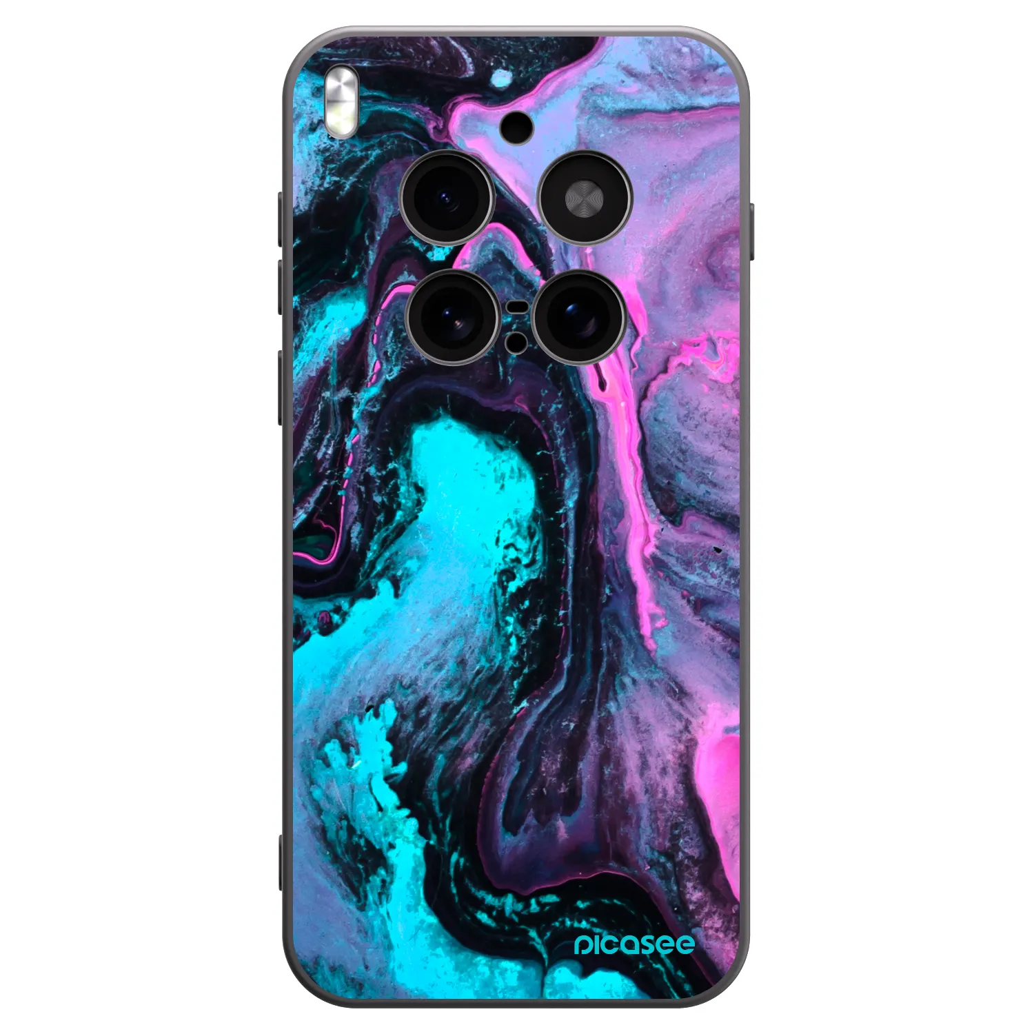 Picasee silikonowe czarne etui na Vivo X300 Pro - Lean 2