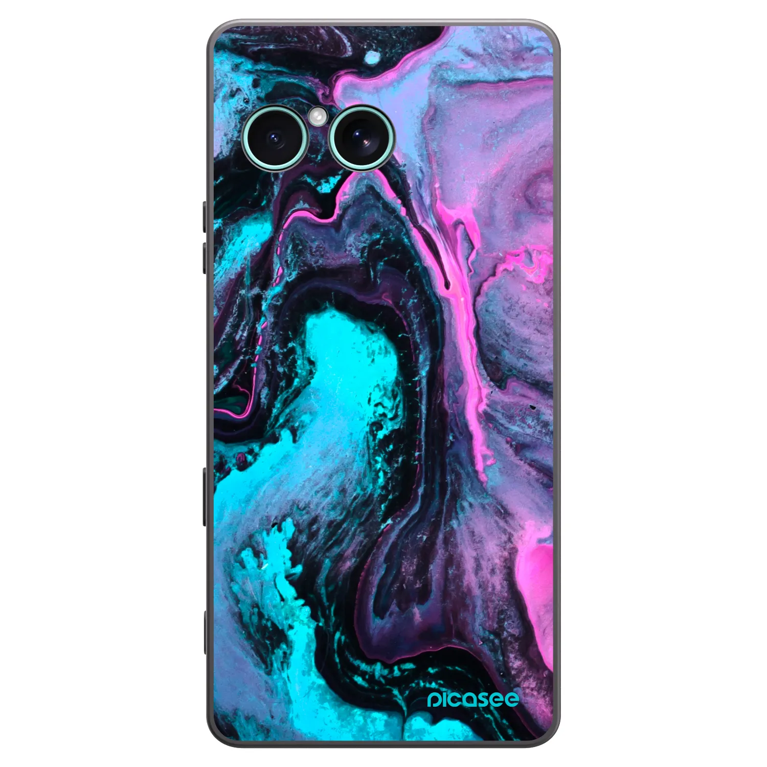 Picasee silikonowe czarne etui na Sony Xperia 10 VII - Lean 2