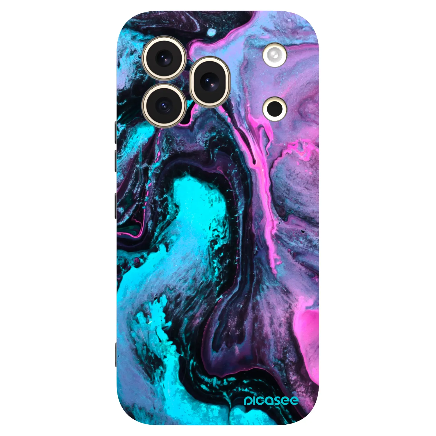 Picasee silikonowe czarne etui na Honor 600 Pro - Lean 2