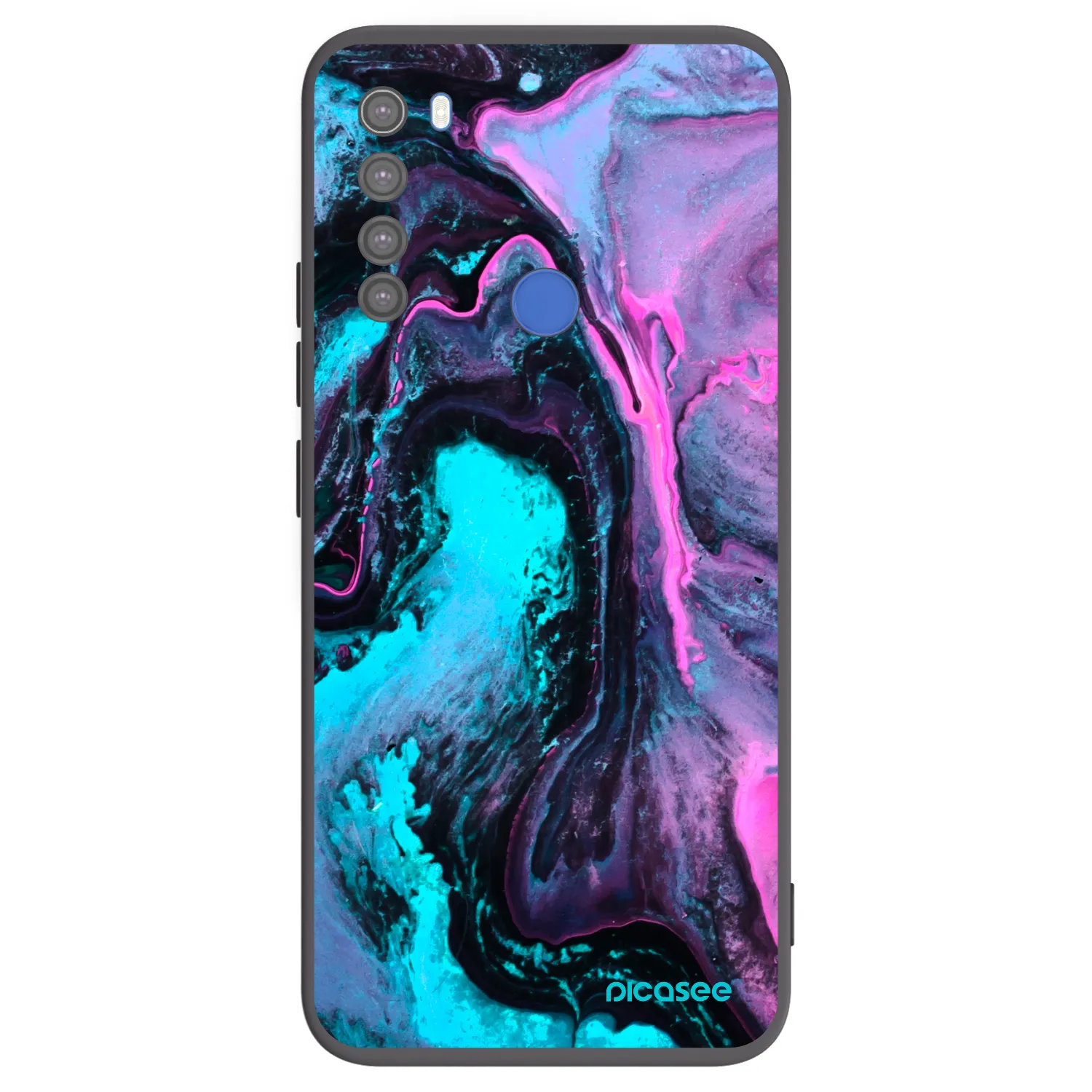 Picasee silikonowe czarne etui na Xiaomi Redmi Note 8T - Lean 2