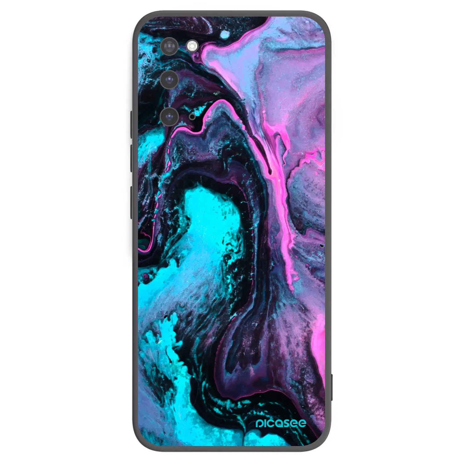 Picasee silikonowe czarne etui na Samsung Galaxy S20 G980F - Lean 2