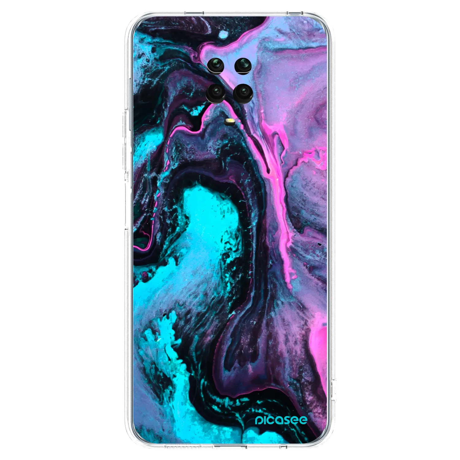 Picasee silikonowe przeźroczyste etui na Xiaomi Redmi Note 9S - Lean 2