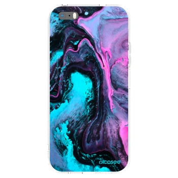 Picasee silikonowe przeźroczyste etui na Apple iPhone 5/5S/SE - Lean 2