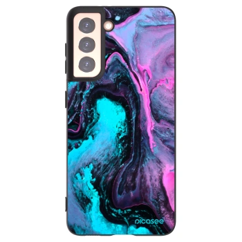 Picasee silikonowe czarne etui na Samsung Galaxy S21 5G G991B - Lean 2