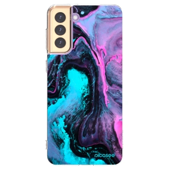 Picasee silikonowe przeźroczyste etui na Samsung Galaxy S21+ 5G G996F - Lean 2