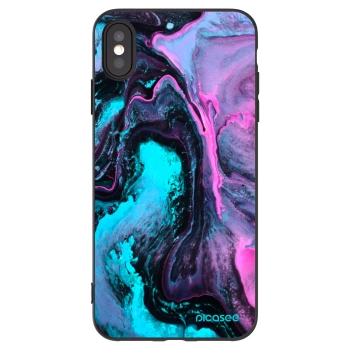 Picasee silikonowe czarne etui na Apple iPhone XS Max - Lean 2